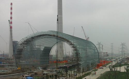 昌樂盛世熱電煤棚工程
